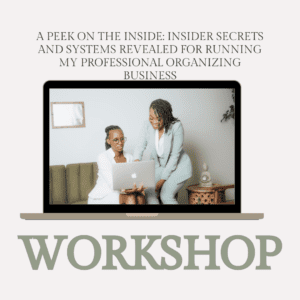 Insider Secrets and Systems Revealed for Running a Thriving Organizing Business